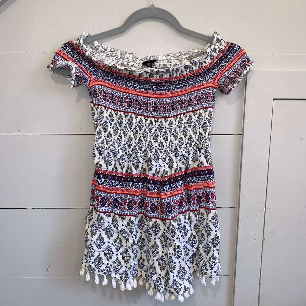 Off the shoulder romper